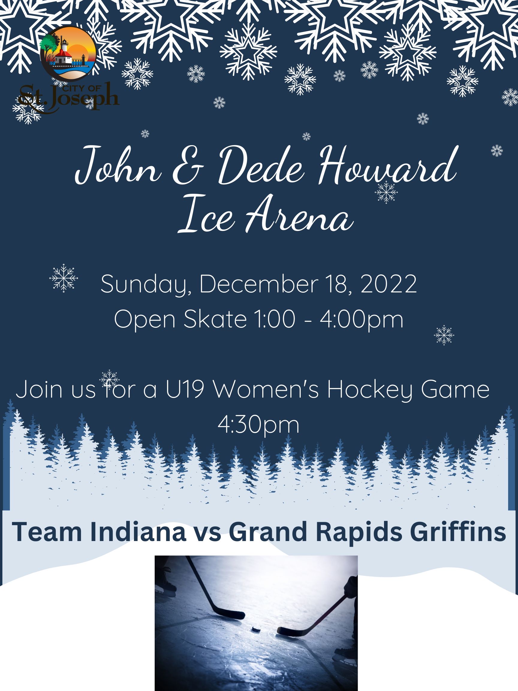 Modified Ice Arena Hours St. Joseph Michigan