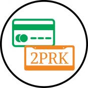 Pay with credit card and have your license plate ready