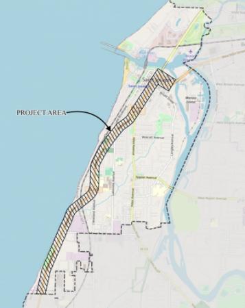 I-94 Business Loop Lead Service Line Replacement Project Area