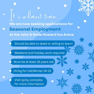 Hiring: Ice Arena Seasonal Laborer